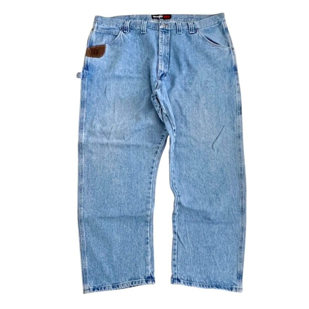 Wrangler Riggs Workwear Jeans Mens 44x30 Blue Cotton Carpenter Utility Rugged